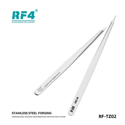 RF4 RF-TZ02 Non-Magnetic Curved Precision Tweezers