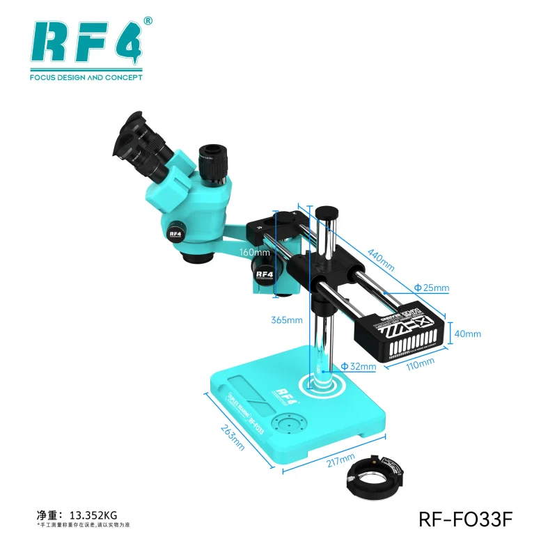 RF4 RF-FO33E/F/G Large Double Arm Microscope Base