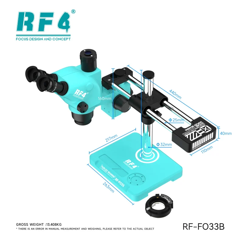 RF4 RF-FO33B Large Double Arm Microscope Stand
