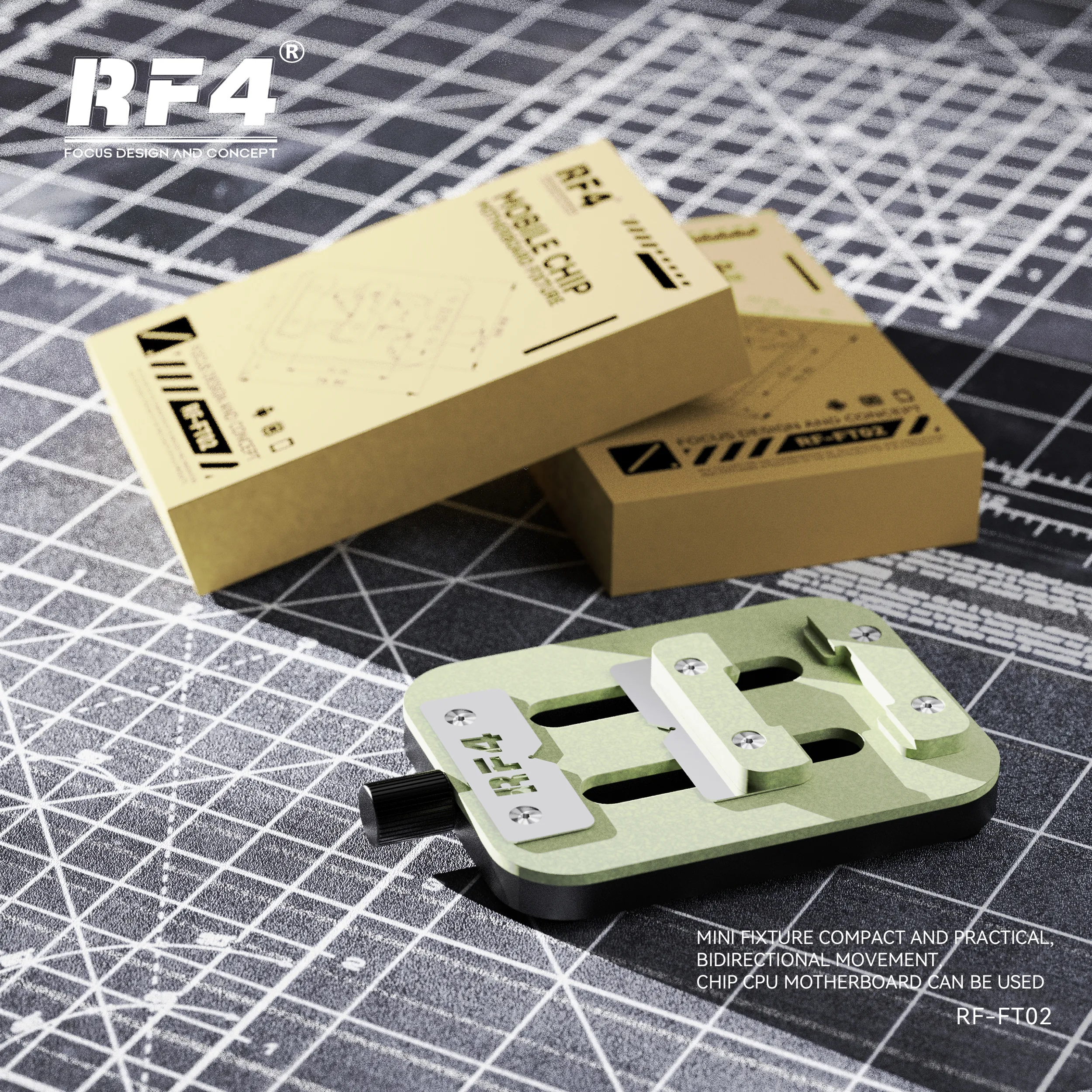 RF4 RF-FT02 Mini Motherboard Chip Repair Fixture (1) RF4 RF-FT02 Mini Motherboard Chip Repair Fixture