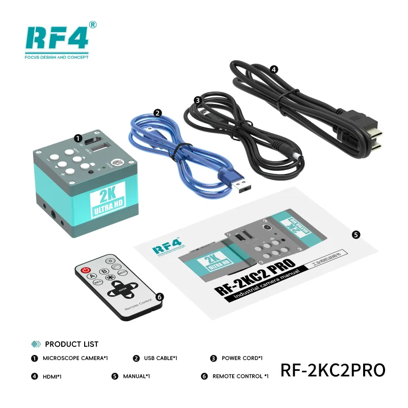 RF4-RF-2KC2-2K Camera For Trinocular Microscope