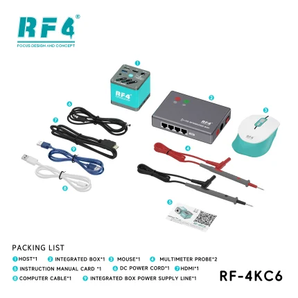 RF4 RF-4KC6 & FIS 4K Microscope Multimeter Camera