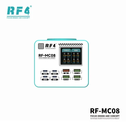 RF4 RF-MC08 150W Smart Full-color LCD Display Multi-Port Charger