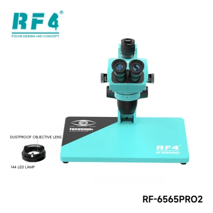 RF4 RF6565Pro2 Trinocular Microscope With Focus Lifting Bracket