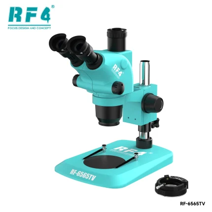 RF4 RF6565TV 6.5X-65X Synchronous Zoom Trinocular Stereo Microscope