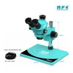 RF4 RF7050 Pro 2024 7-50X Trinocular Stereo Microscope