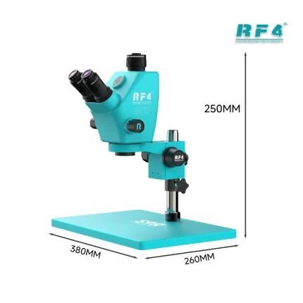 RF4 S9R 7-74X Trinocular Microscope
